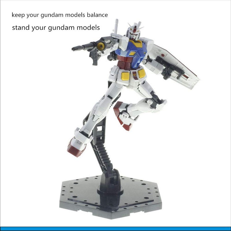 Bioristar HG RG Hobby Action Base Model Stand Hobby Display Stand Pack of 2 (1/144 Scale) (2pcs Black) - Image 4