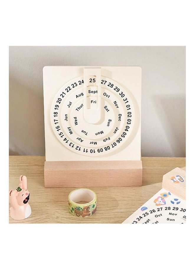 Generic Wooden Rotational Calendar 
