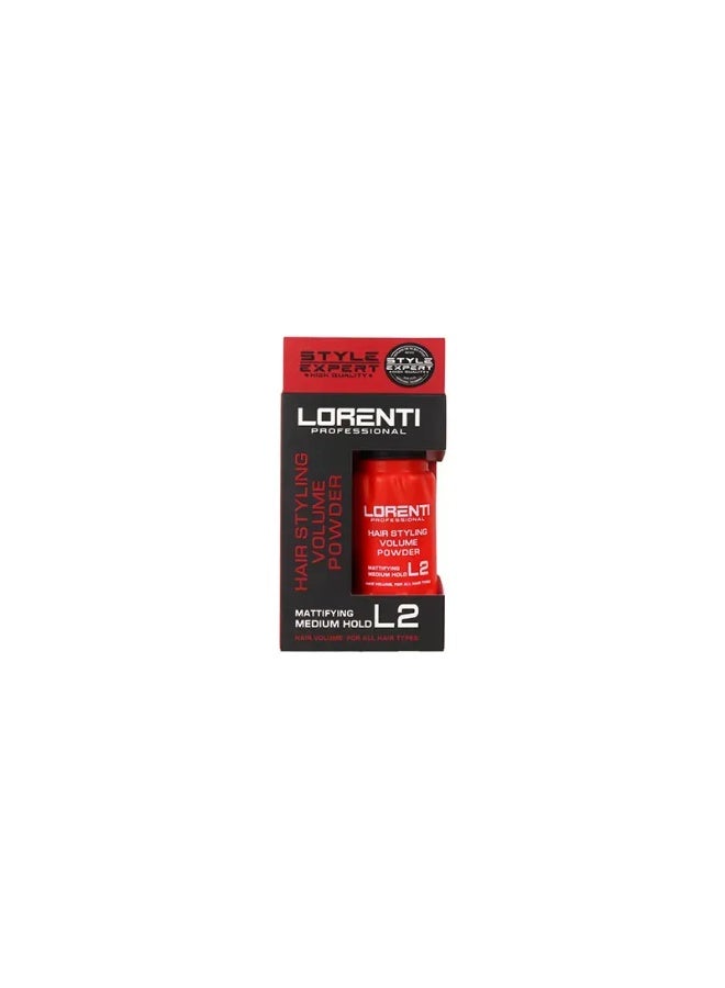 لورنتي Lorenti – بودرة تصفيف الشعر، تثبيت متوسط L2، 30 غرام - Image 4