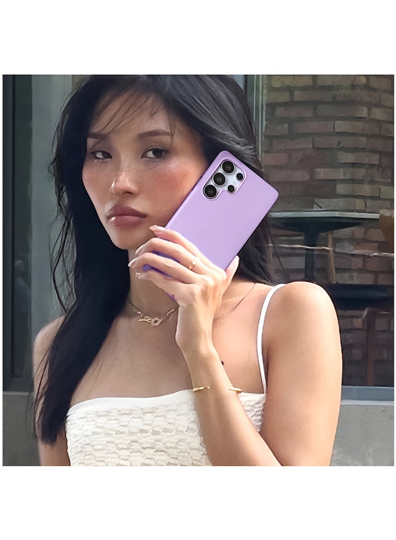 Wtech Samsung Galaxy S25 Ultra 5G 2025 Super Slim, Skinny Seam Like Hard Shell PC Magsafe, Rised Lips Corner Protection Case Cover (MCMPMN) - Baby Purple - Image 2