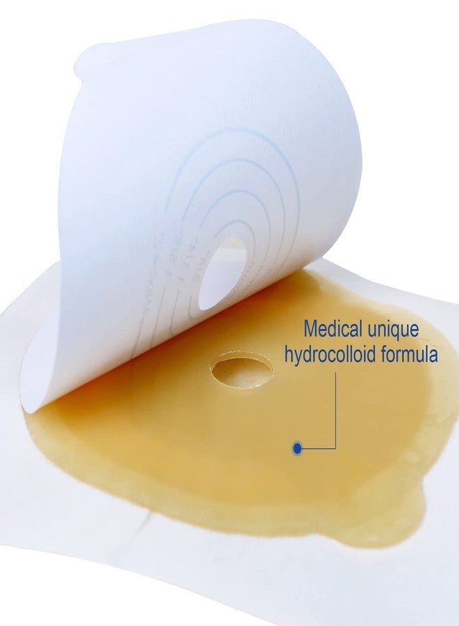 OSTUPMED 5PCS Adhesive Stoma Skin Barriers for Two Piece Ostomy Drainable Pouches Cut to Fit 3/4"-2", Ostomy Wafer Supply for Colostomy Ileostomy Stoma Care - Image 4