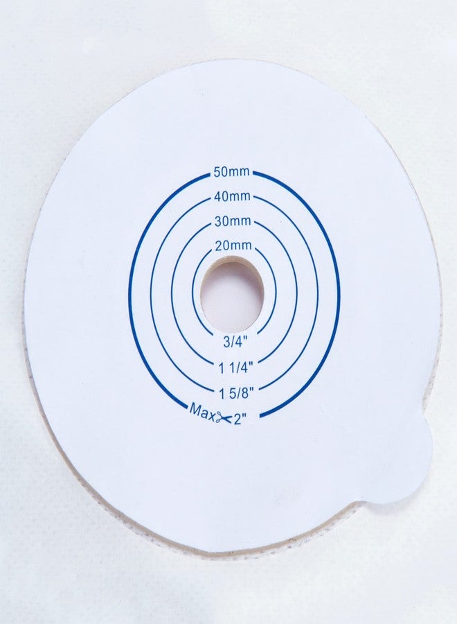 OSTUPMED 5PCS Adhesive Stoma Skin Barriers for Two Piece Ostomy Drainable Pouches Cut to Fit 3/4"-2", Ostomy Wafer Supply for Colostomy Ileostomy Stoma Care - Image 2