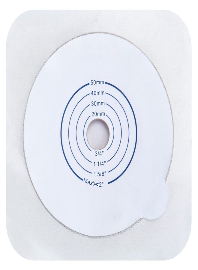 OSTUPMED 5PCS Adhesive Stoma Skin Barriers for Two Piece Ostomy Drainable Pouches Cut to Fit 3/4"-2", Ostomy Wafer Supply for Colostomy Ileostomy Stoma Care - Image 1