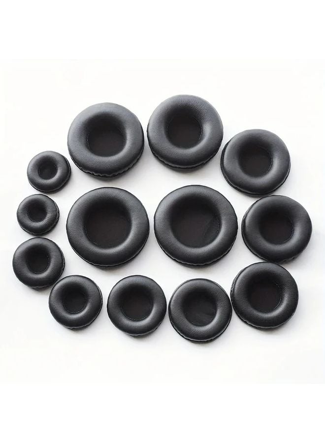 Replacement Ear Pads 2pcs Set 65cm PU Leather Memory Foam Universal Headphone Cushions - Image 2