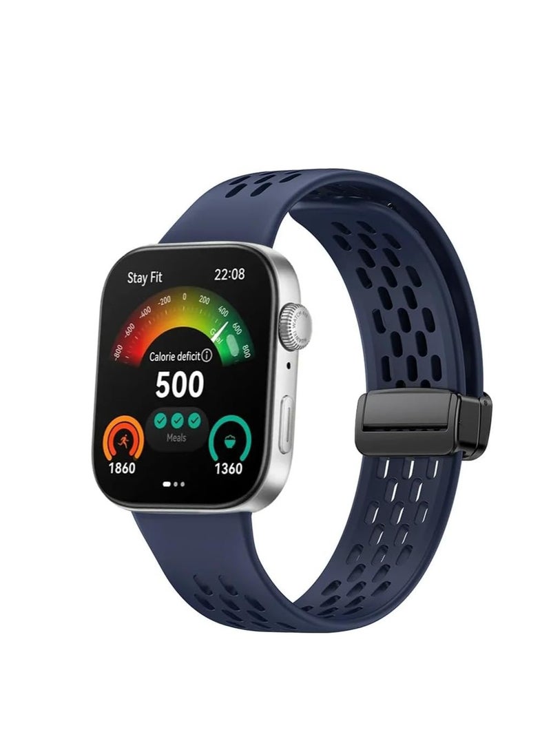 Magnetic Compatible with Huawei Watch Fit 3 2024-New Breathable Silicone Magnetic Strap-Bracelet - Image 1