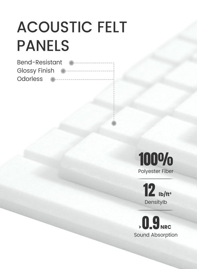 Fluxynara Large Felt Bulletin Board 48" x 36" Cork Board Alternative-12 Pack with 70 Safe Removable Adhesive Tabs, Cork Boards for Walls Cork Board for Home Office Classroom Pin Board-Cold White - Image 4
