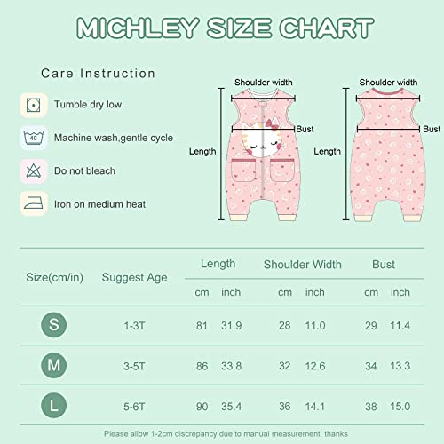 MICHLEY Unisex Baby Wearable Blanket Autumn Winter Toddler Sleeveless Sleeping Bag with Feet,Cat,1-3T - Image 5
