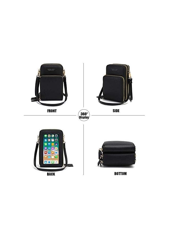 ZUOMIDIE Lightweight Crossbody Phone Bag for Women, Small Shoulder Bag Cell Phone Wallet Purses and Handbags with 14 Credit Card Slots  - Image 4