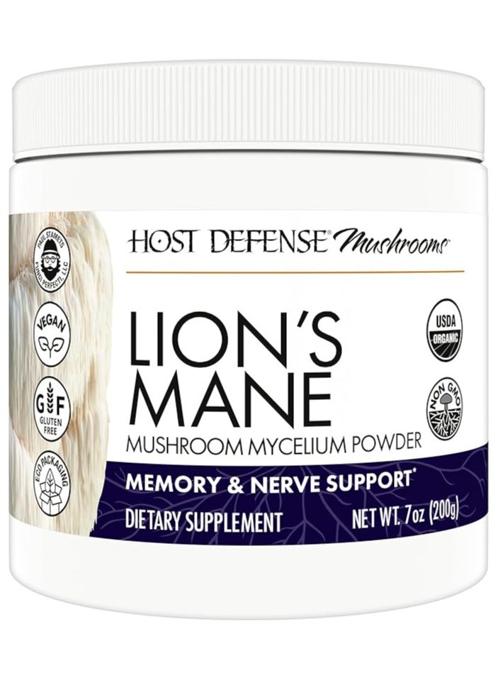 Host Defense Lion's Mane, Memory & Nerve Support 7 oz  - Image 1