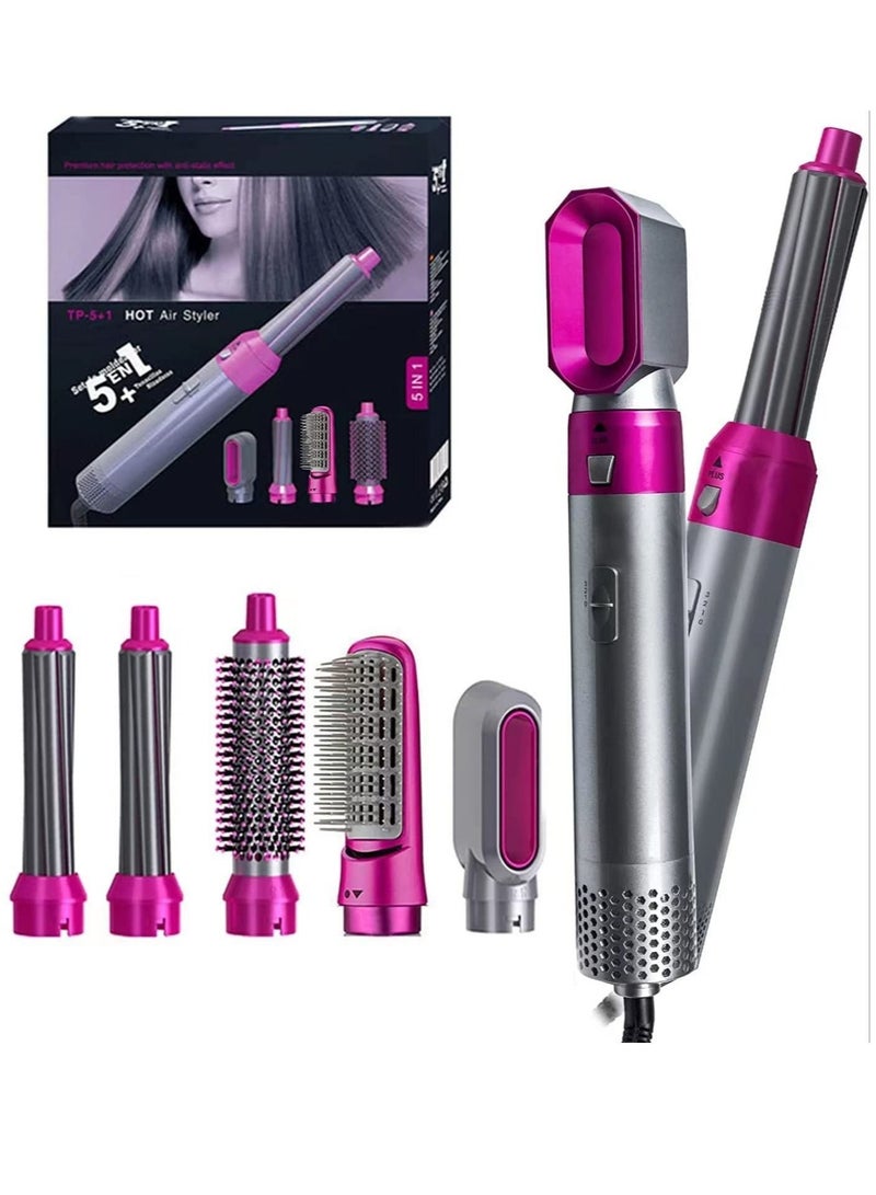 ELTRAZONE 5 in 1 Hot Air Styler Electric Blow Dryer Comb Curling Wand Detachable Negative Ion Straightener Hair Brush - Image 2