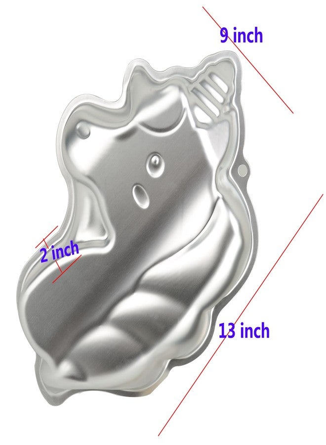 Pormasbenzer Aluminum Unicorn Shaped Cake Pan Mould Cake Baking Bakeware for Birthday, Anniversary, Party, Christmas - Image 3