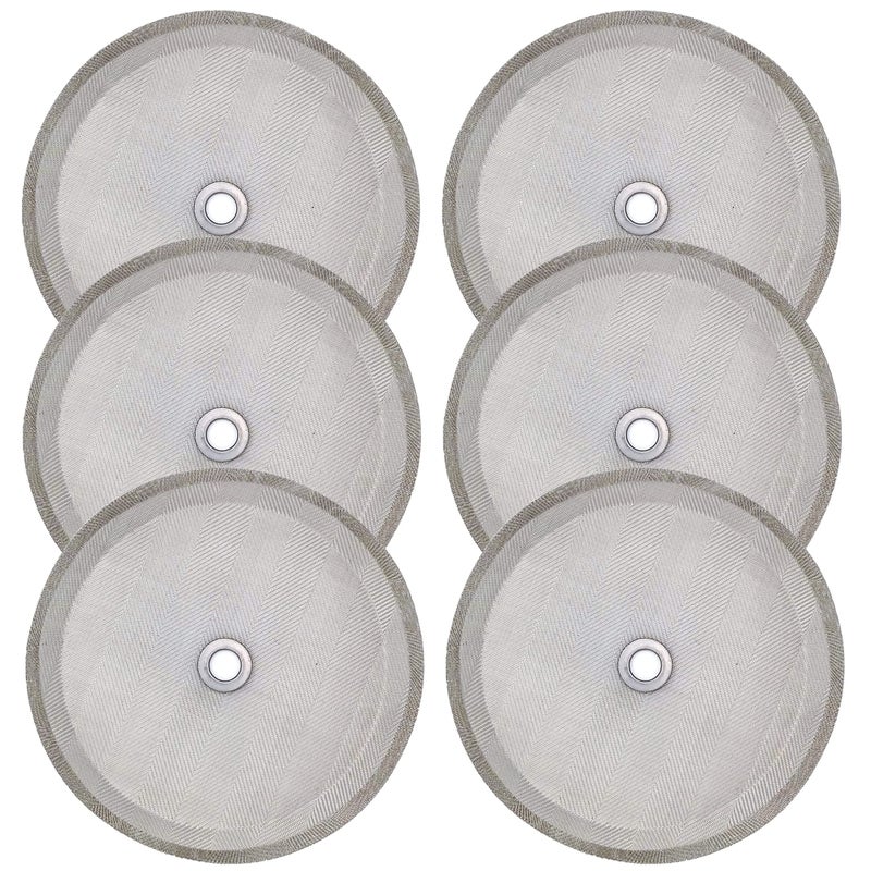Ruilida 6pcs French Press Filter Screen  Universal 1000 ml 34 Oz 8 Cup Coffee Makers and Tea Machines  4 Inch Stainless Steel Replacement Filter Mesh