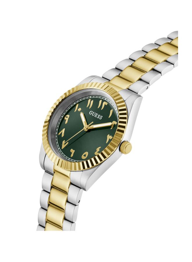 GUESS CONNOISSEUR Recycled Steel 42 mm Analog Watch - Image 3