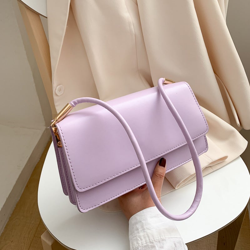 Simple Texture Small Bag 2020 New Fashionable Women'S Bag Internet Popular Shoulder Underarm Bag Joker Small Square Bag - Image 2