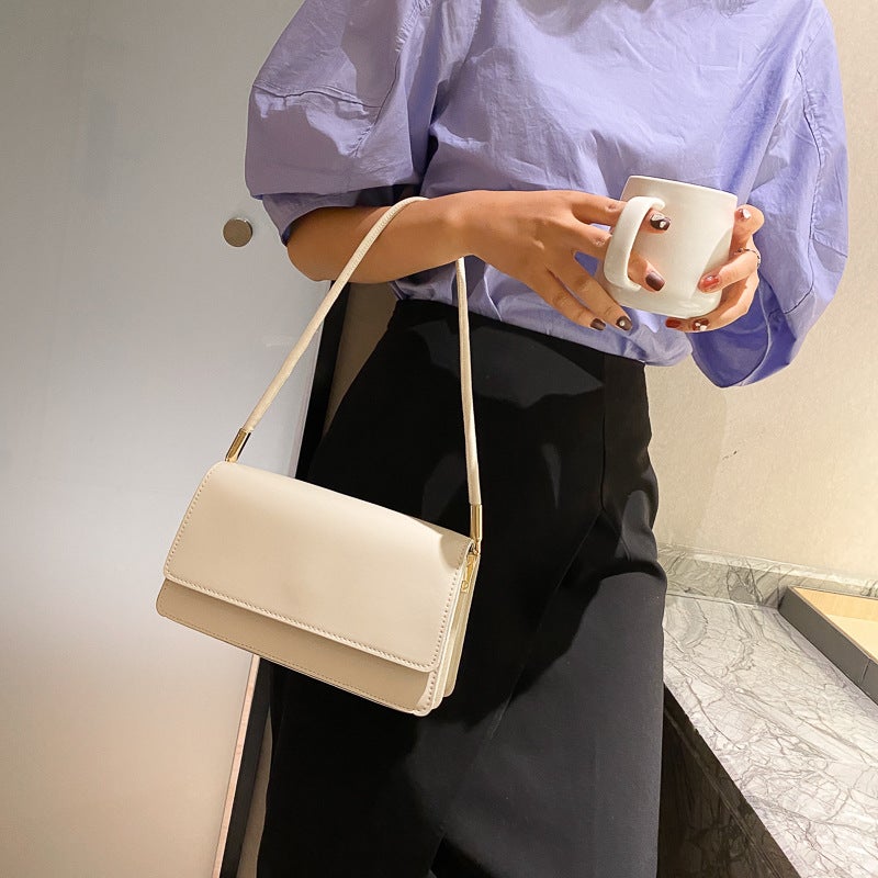 Simple Texture Small Bag 2020 New Fashionable Women'S Bag Internet Popular Shoulder Underarm Bag Joker Small Square Bag - Image 5