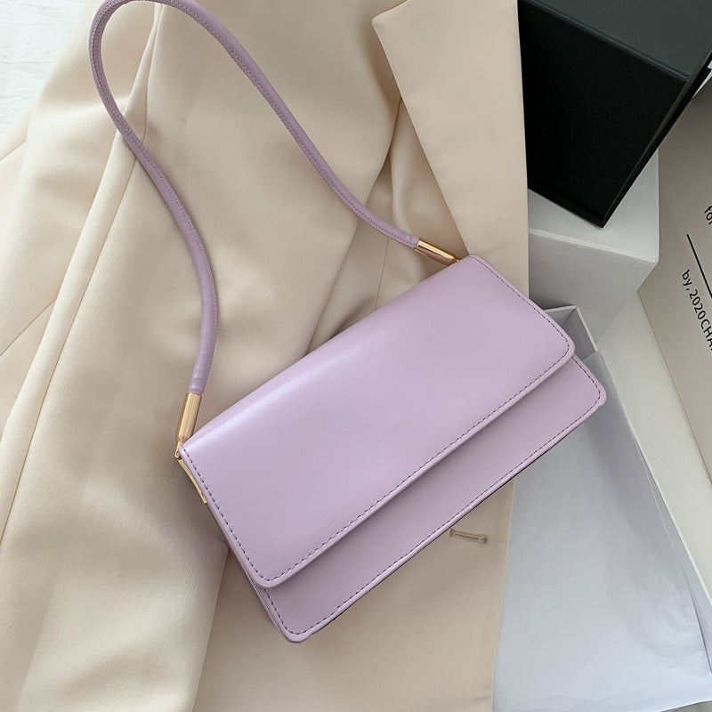 Simple Texture Small Bag 2020 New Fashionable Women'S Bag Internet Popular Shoulder Underarm Bag Joker Small Square Bag - Image 1