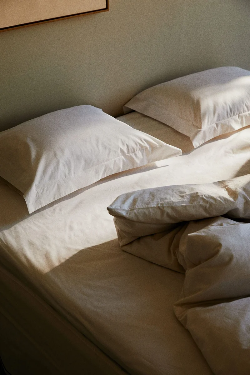 H&M Cotton percale fitted sheet