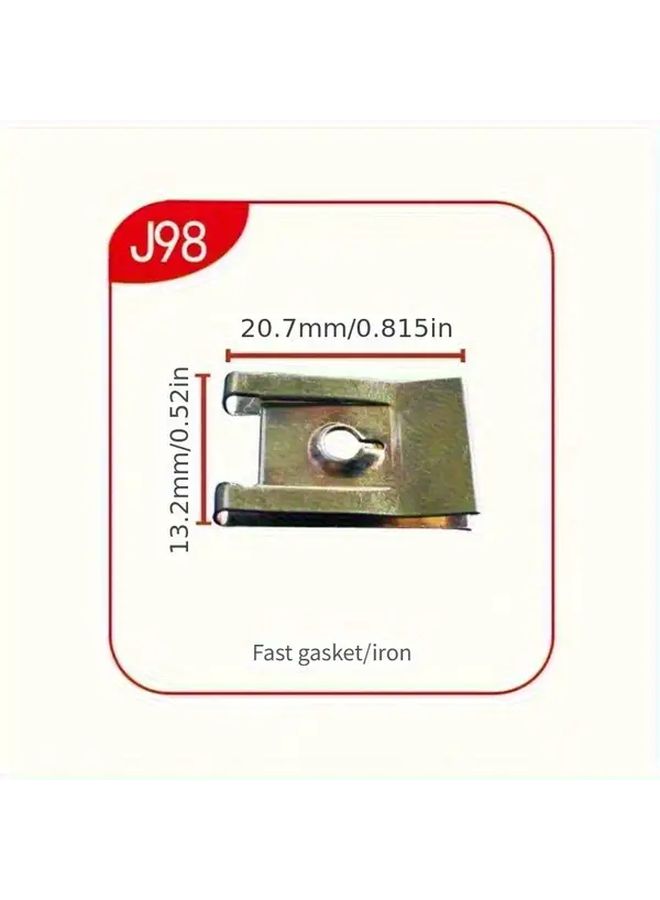 Golden Universal Quick Thread Gaskets 20pcs Auto Parts Metal Iron J98 - Image 2
