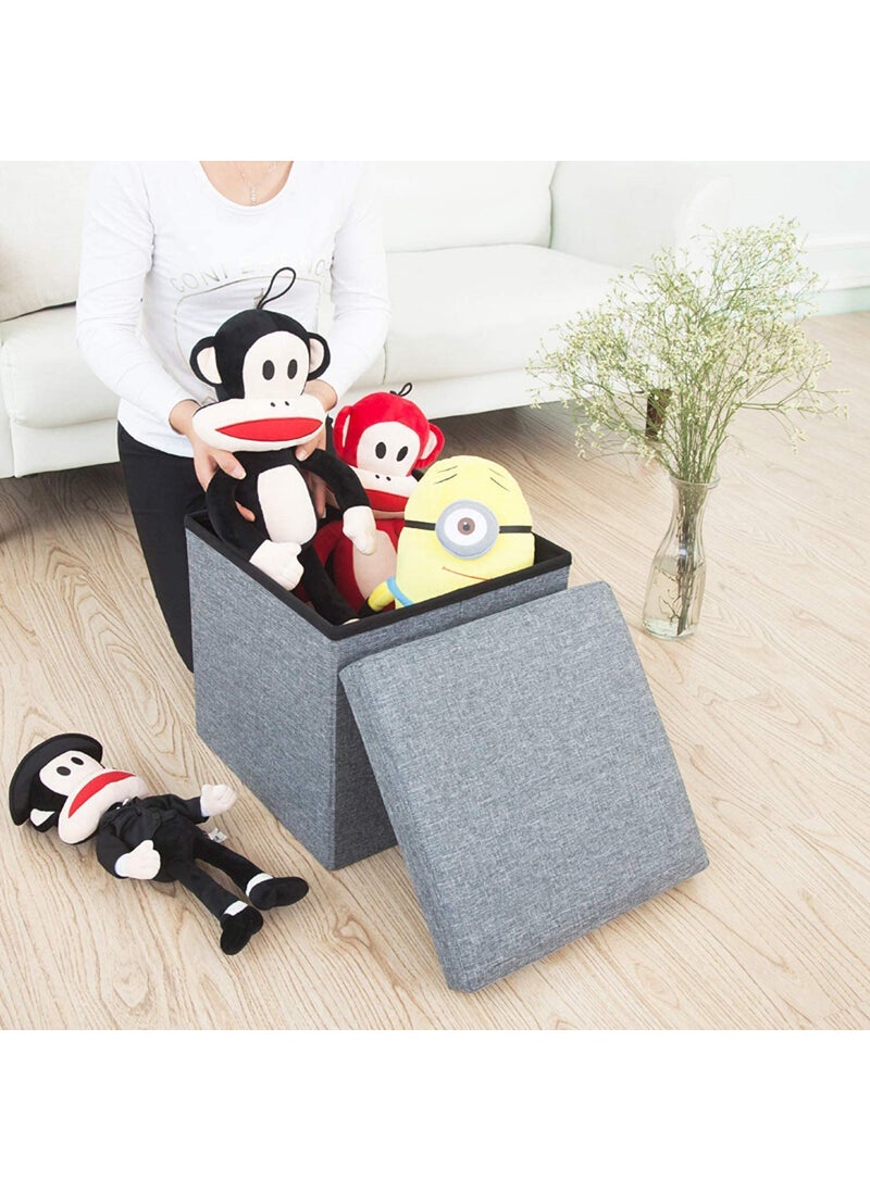 BLISS START BLISS START Foot Stool Foot Stool Small Ottoman Foot RestSmall Foot StoolFoot Stool Under Storage Wood Foot Stool for Living Room Bedroom and Kitchen 1pc Multi Color  - Image 2