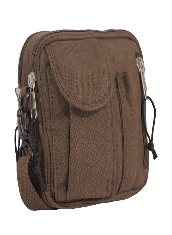 Rothco Excursion Organizer Shoulder Bag, Brown - Image 1
