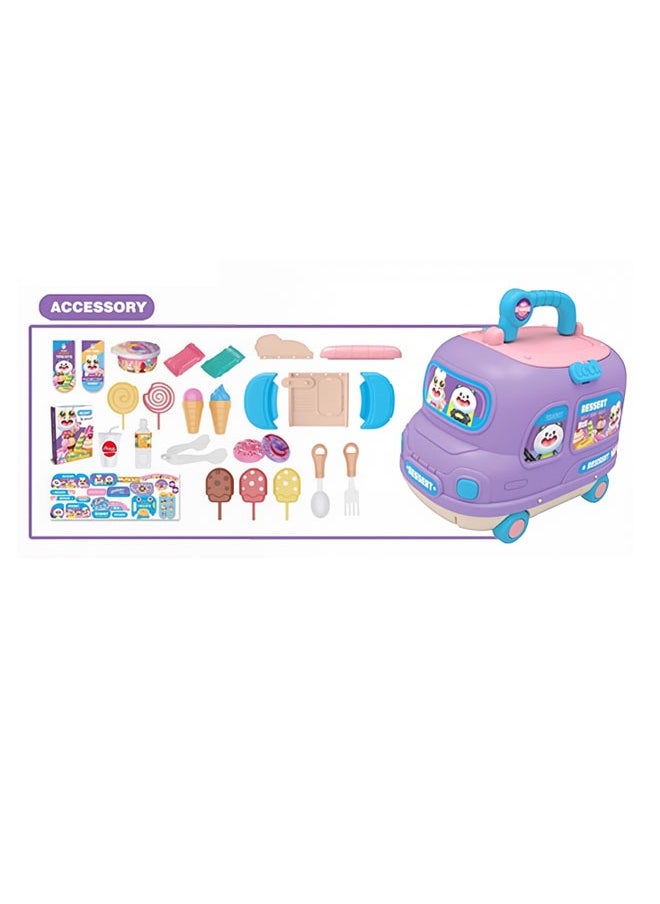 إيزي سو 27 PCS Kids Kids Kitchen Toy ، 2 في واحدة من لعبة المطبخ القابلة للتشوه ، مجموعة لعب المطبخ الفريدة من نوعها ، مجموعة لعب المطبخ ، مجموعة لعب دور المطبخ ، أفضل هدايا للبنين والبنات  - Image 3