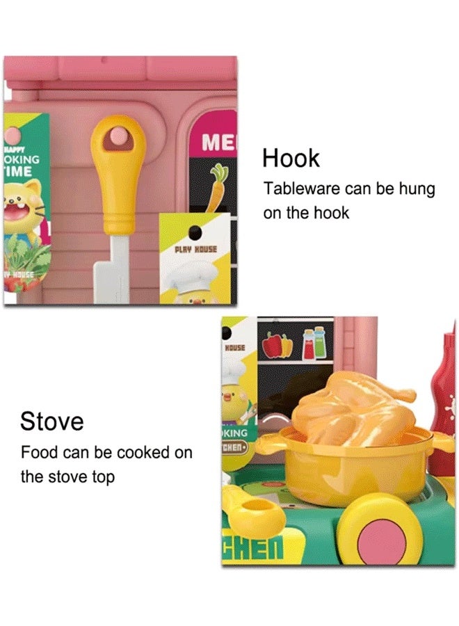 إيزي سو مجموعة لعب طعام تظاهرية للأطفال - 27 قطعة من متجر الآيس كريم والحلويات الصغير مع حقيبة تخزين محمولة - لعبة لعب أدوار ممتعة للأطفال الصغار والأولاد والبنات (معجنات) - Image 4