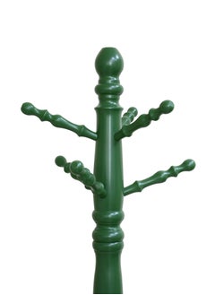 AFT Wood Coat Rack Freestanding, Entryway, Coat Stand with 9 Hooks & Stable Tri-Legged Base, Rubber Wood Coat Tree Hall Tree Coat Hanger for Home Office Hall Entryway, Used in The Bedroom Living Room Office to Hang Clothes, Hats, Bags (Green) Arfan  - Image 5
