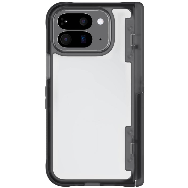 Ghostek Covert Pixel 10 Pro Fold Clear Case with Built-in Kickstand and Full Hinge Protection Designed for 2025 Google Pixel10 Pro Fold (8") (Smoke Matte) - Image 1
