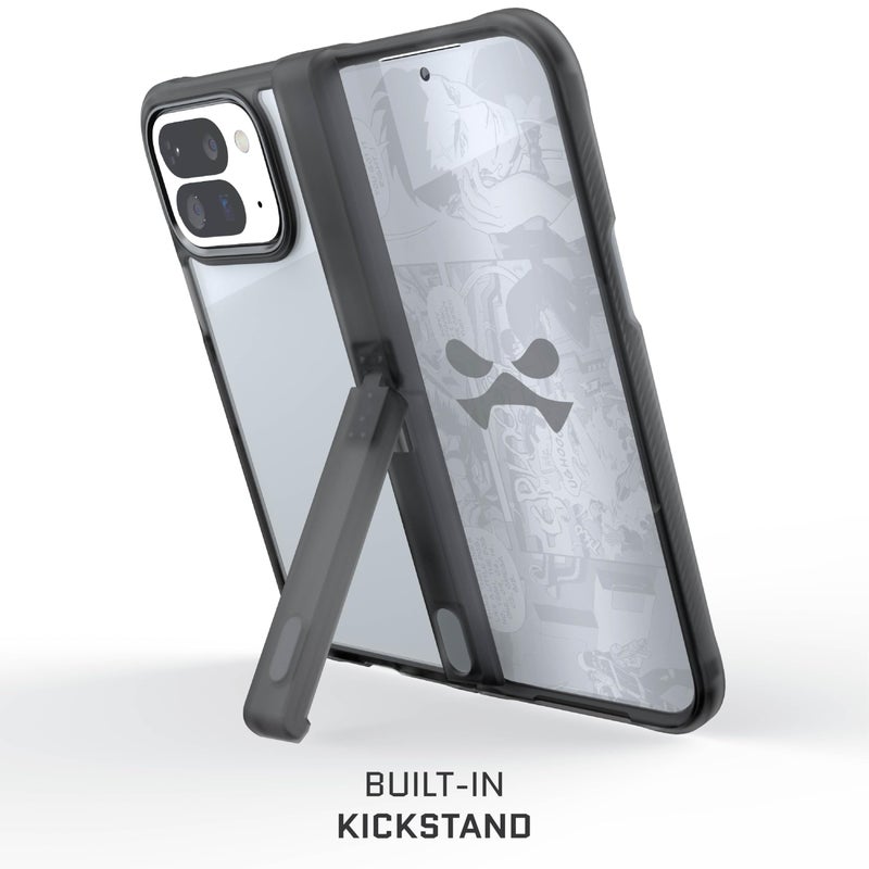 Ghostek Covert Pixel 10 Pro Fold Clear Case with Built-in Kickstand and Full Hinge Protection Designed for 2025 Google Pixel10 Pro Fold (8") (Smoke Matte) - Image 4