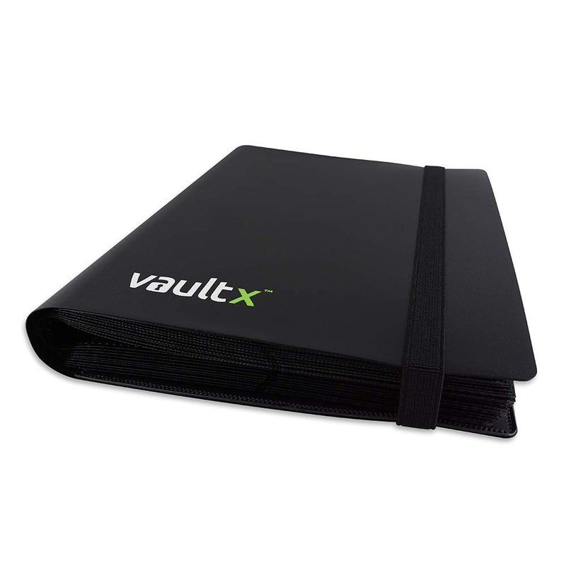 Vault X 4 Pocket Trading Card Strap Binder, 160 Cards, Standard, 20 Side-Loading Pages, TCG (Black) - Image 3