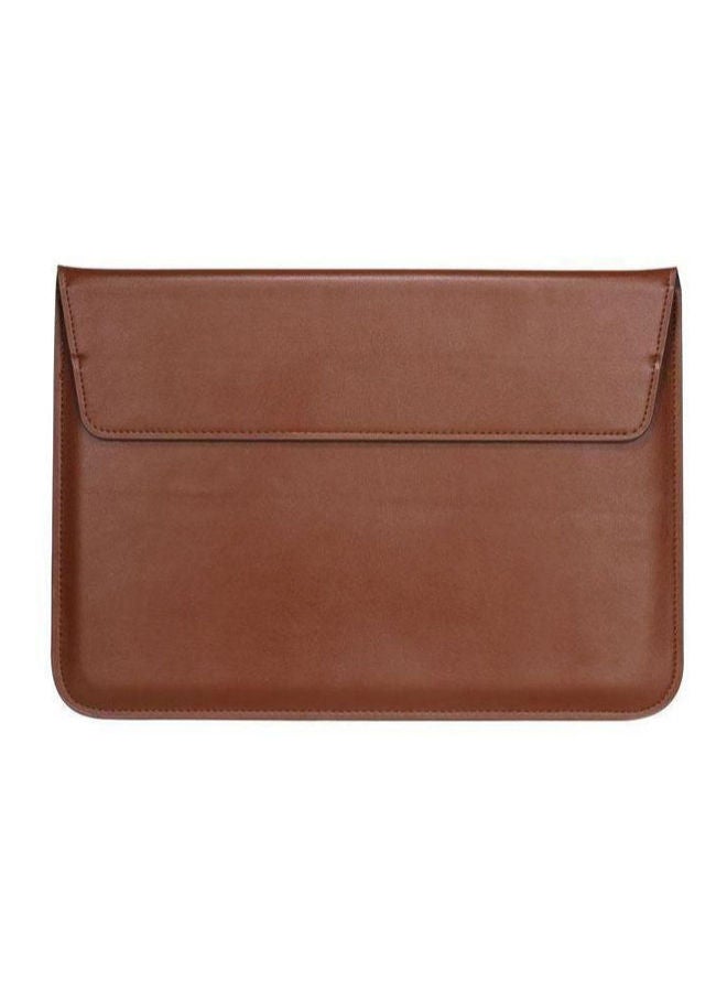 NIBEMINENT Anti scratch Sleeve Stand Case Cover For Apple MacBook Pro 13-Inch Brown  - Image 1