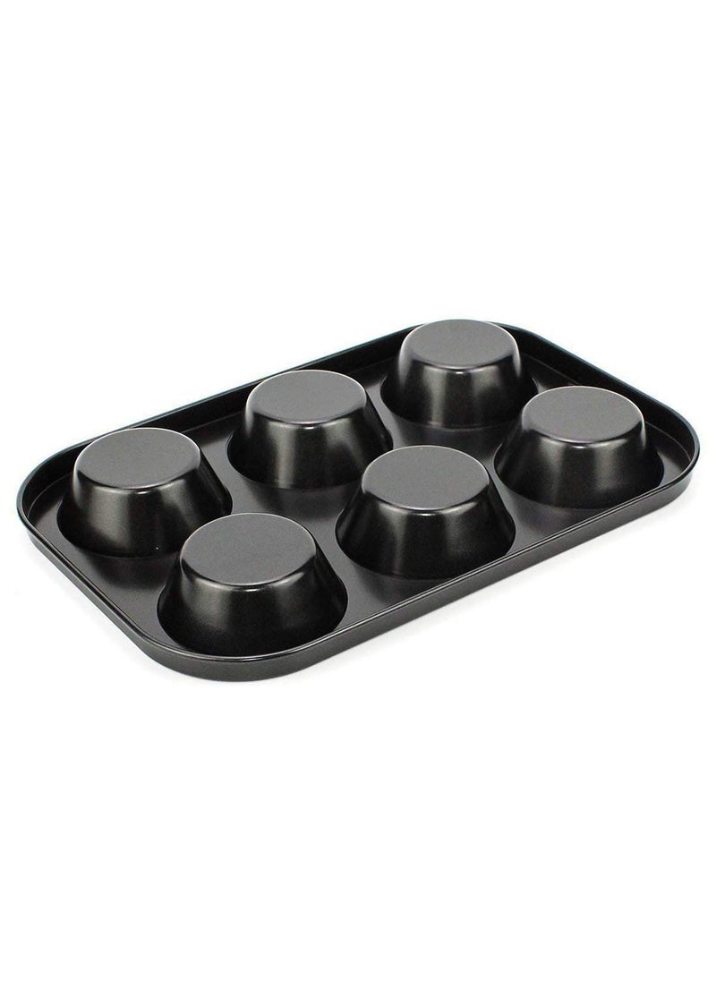 Pass Pass pass pass Cupcake Tray Muffin Mould Bakeware Carbon Steel Pack of 1  - Image 3