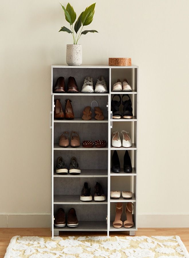 Home Box Patara Derby 21-Pair Shoe Cabinet With 2 Doors 31x114x79 cm  - Image 3