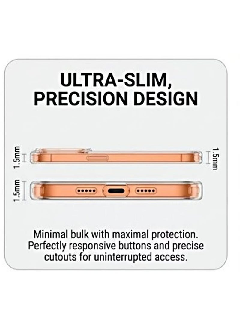 Captaintech Clear Case for iPhone 17 Pro Max (6.9") - Slim Transparent MagSafe Cover with Anti-Scratch & Drop Protection - Image 5