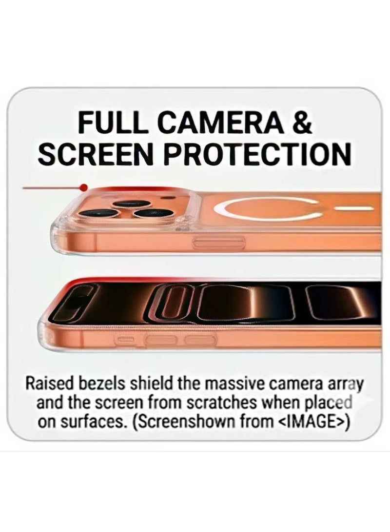 Captaintech Clear Case for iPhone 17 Pro Max (6.9") - Slim Transparent MagSafe Cover with Anti-Scratch & Drop Protection - Image 4