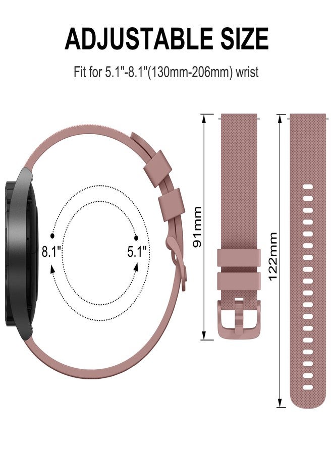 Vanjua 18mm Watch Bands Quick Release Replacement Wristband, 4 Pack Soft Silicone Waterproof Sport Straps Band for Men Women - Image 4