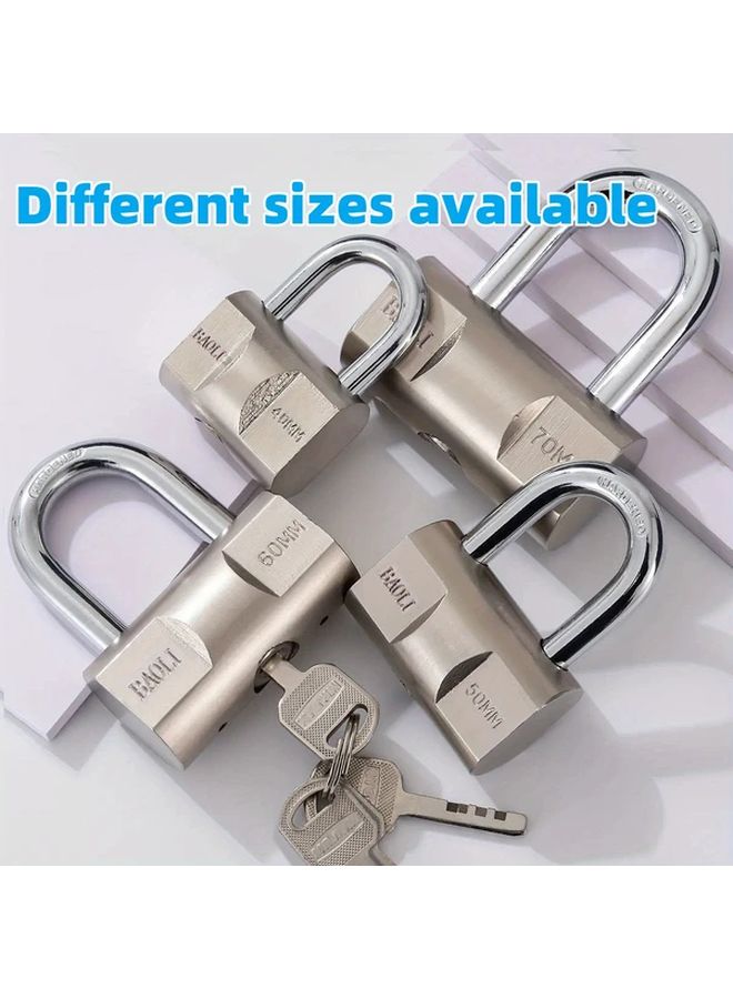 Heavy Duty C Class Anti Theft Padlock with Copper Core 70mm High Security Metal Lock - Image 4