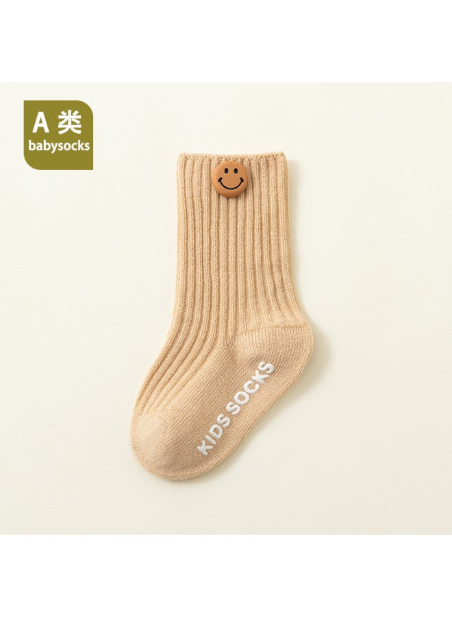 Of New Spring & Fall Products For Newborn Infants And Young Children, Anti-slip Baby Loose Mouth Type A Pure Cotton Socks 1