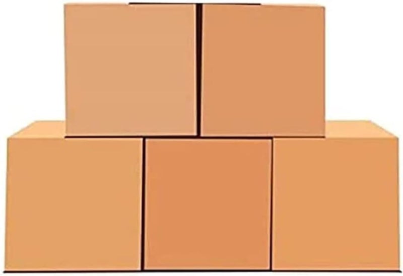 SHOWAY [5Pack] Carton Box, Cardboard, For Moving Shipping And Packing Double Wall 100% Recyclable Corrugated Cardboard Moving Boxes (41X33X33Cm) - Image 1