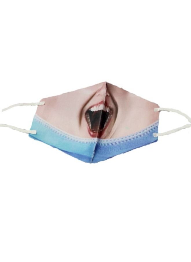 Funny 3D Print Design realistic Face Mask For Adults