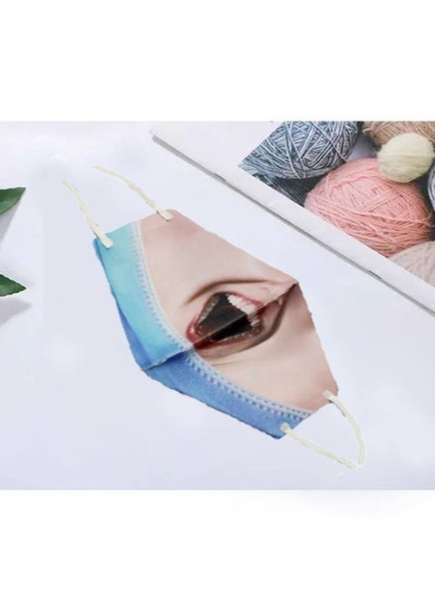 Funny 3D Print Design realistic Face Mask For Adults