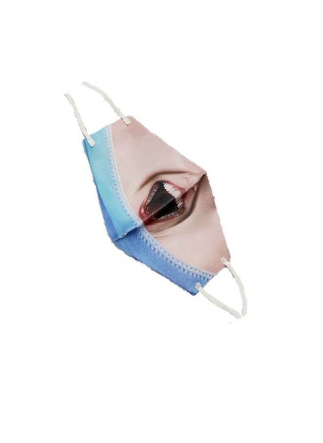 Funny 3D Print Design realistic Face Mask For Adults