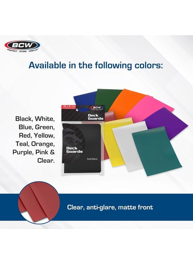 BCW Deck Guard - Double Matte Card Sleeves | 500 Count Box (10 Packs of 50 Sleeves) |Acid-Free, No PVC | Fits 2.5" x 3.5" Game Cards | Archival Safe Sleeves for Card Protection (Black) - Image 5