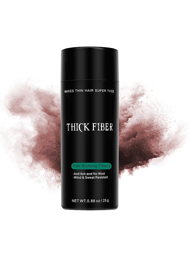 Thick Fiber Hair Fibers For Thinning Hair & Bald Spots (Auburn) - 25G Bottle - Conceals Hair Loss In Seconds - Hair Powder For Women & Men - Image 1