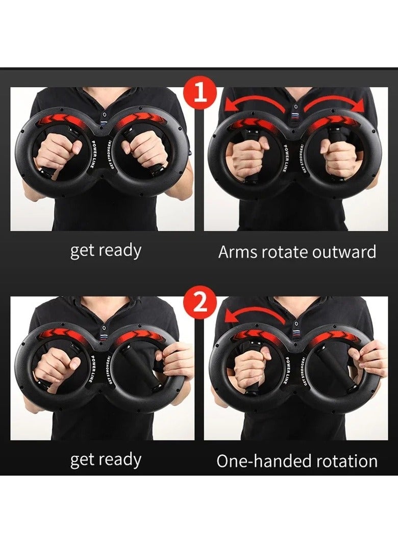 Chest Trainer Arm Exercise Equipment Arm Muscle Exerciser Barbell Power Hand Grip Strengthener Chest Expander Chest Spring Arm Strengthener Devices Hand Clip Fitness Sports(15Kg) - Image 3