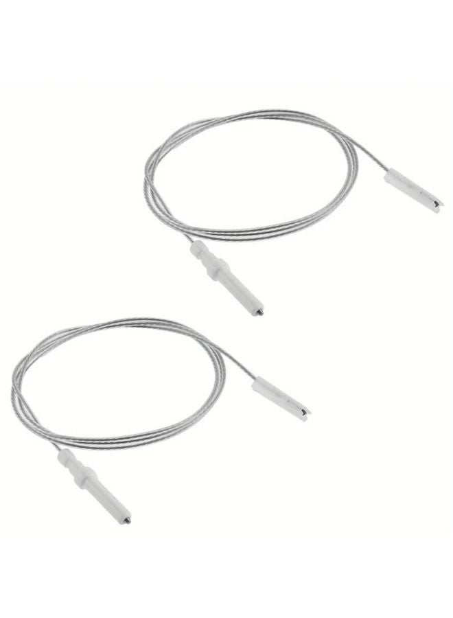 قطعتان 40 مم قطب إشعال موقد الغاز شمعة إشعال سلك 900 مم قطع إصلاح الموقد - Image 2