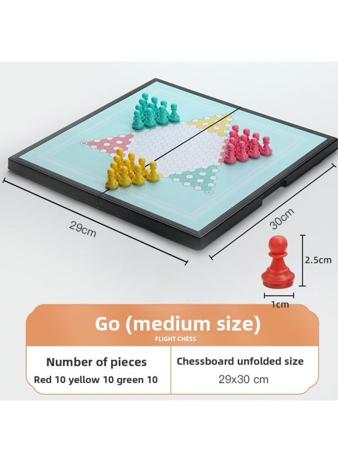Customized Magnetic Flying Chess Holiday Gift Children's Educational Toys Portable Folding Board Game Chess Source Factory