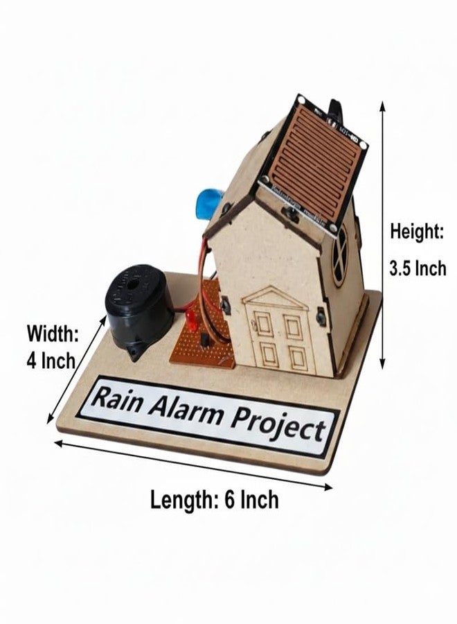 ESPtronics Rain Alarm with Buzzer Electronic Science Project Kit Working Model for Class 12 Physics STEM Educational DIY Experiment for School Kids and Student. - Image 2