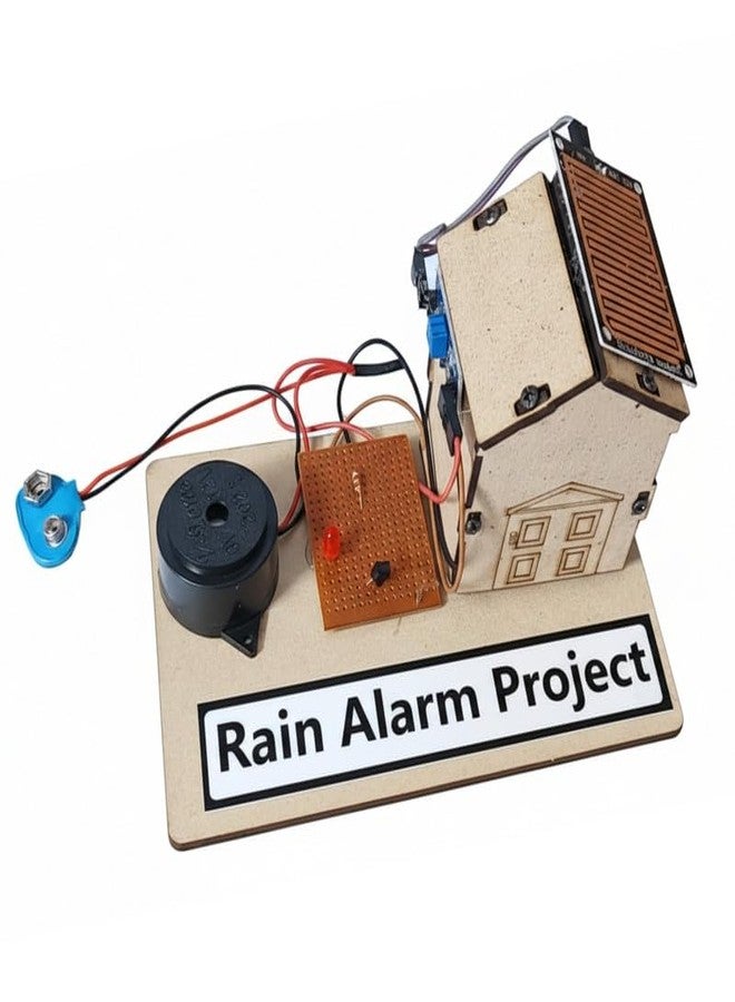 ESPtronics Rain Alarm with Buzzer Electronic Science Project Kit Working Model for Class 12 Physics STEM Educational DIY Experiment for School Kids and Student. - Image 1