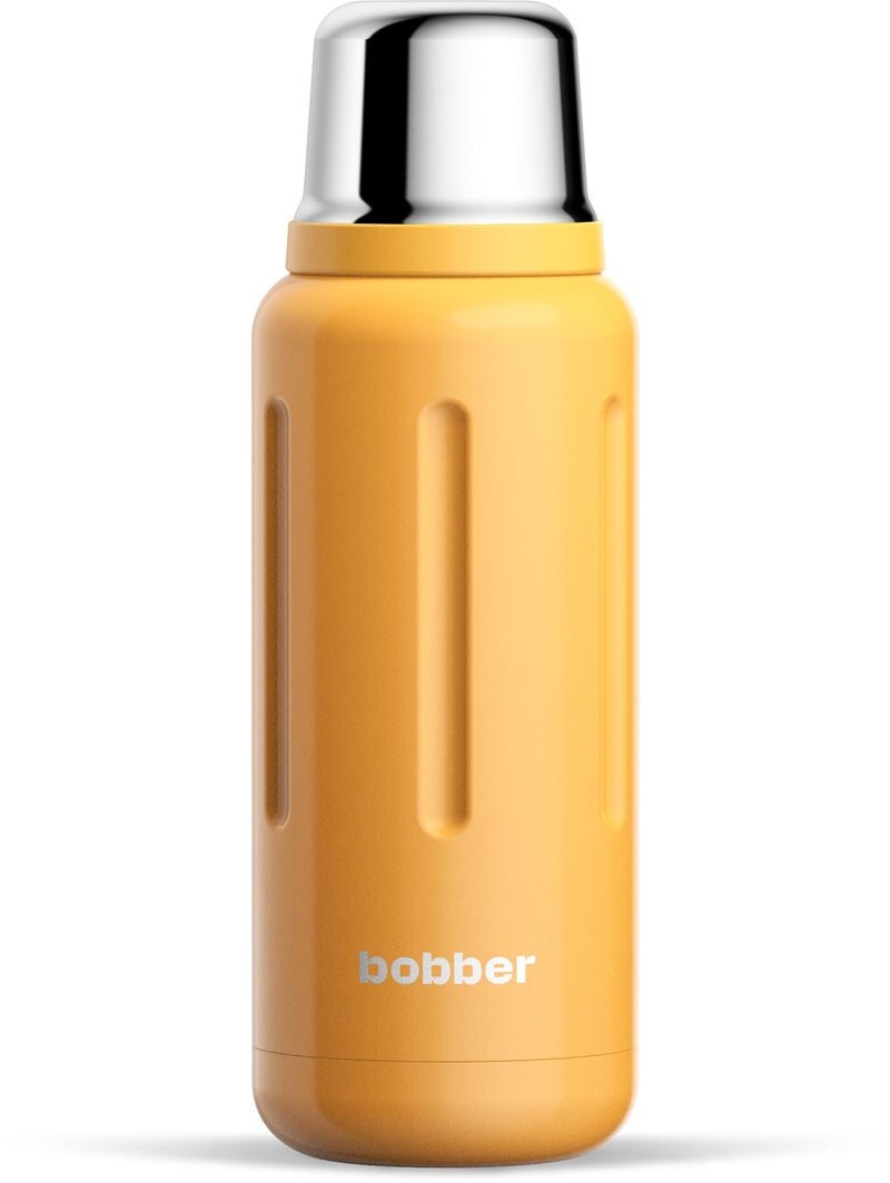 Bobber - 34 oz Vacuum Insulated Stainless Steel Water Bottle with Cup Lid - Dishwasher Safe - Keeps Drinks Hot for 48 Hours and Cold for 72 Hours - Triple Walled Thermo Flask (Ginger Tonic) - Image 1